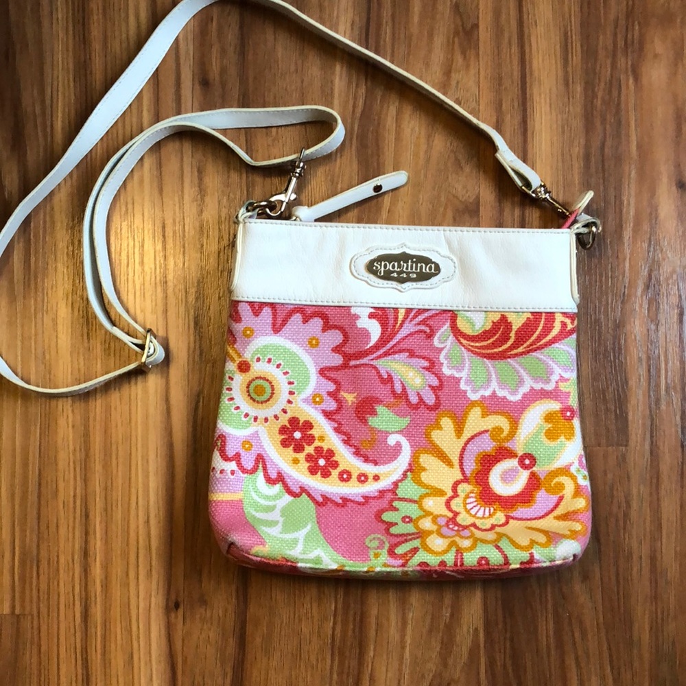 Spartina 449 Crossbody Pink Floral Bag